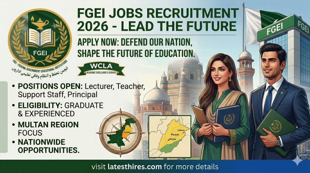 FGEI Jobs 2026 Online Apply | Federal Government Educational Institutions Latest Advertisement