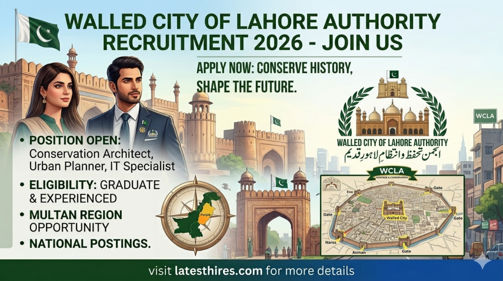 Walled City of Lahore Authority Jobs 2026 – Online Apply for Latest Punjab Govt Vacancies
