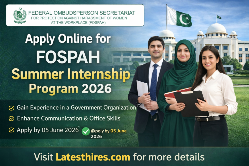 FOSPAH Summer Internship Program 2026 Latest Government Internship Opportunity Apply Online