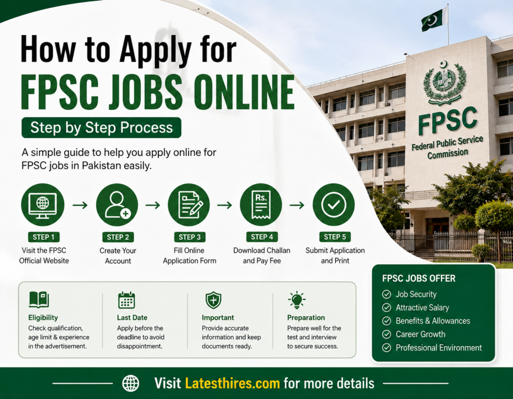 Best Ways How to Apply for FPSC Jobs 2026 Online Apply Complete Guide | Latesthires