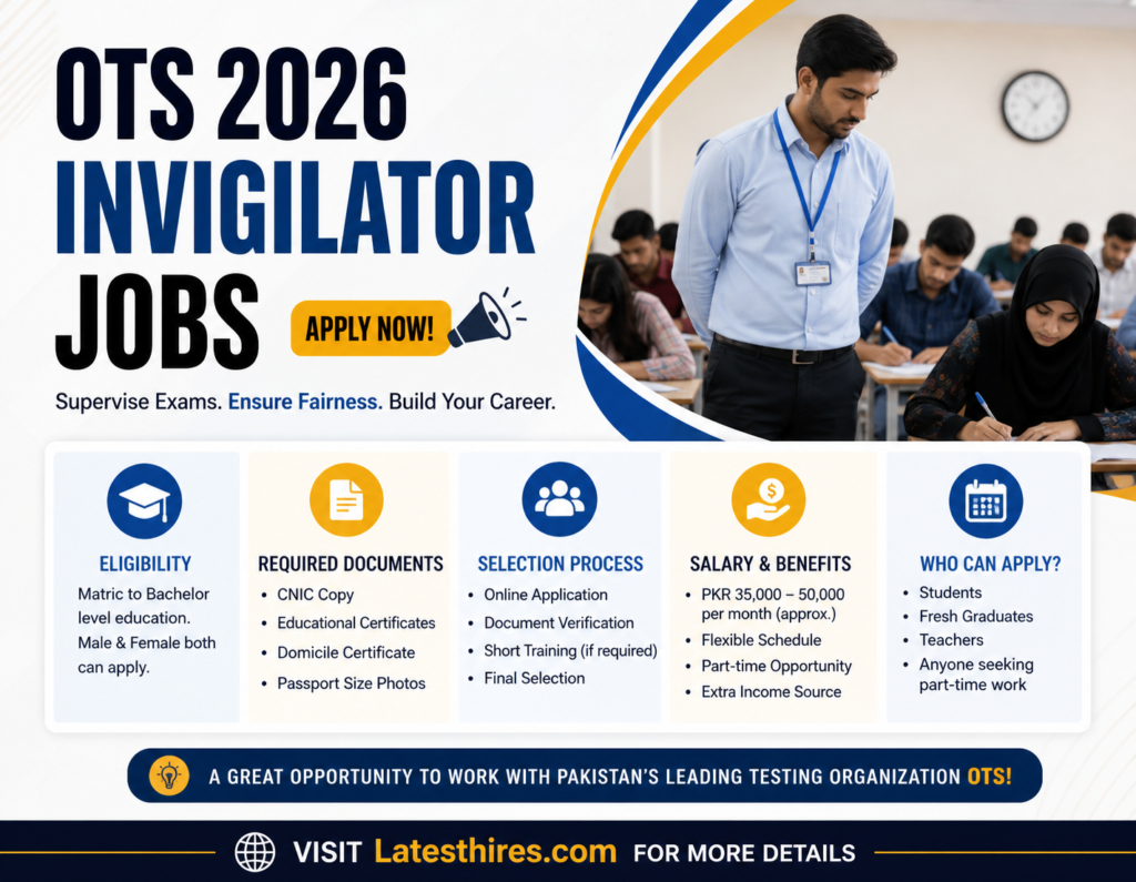 Join New Invigilator Jobs in OTS 2026 | Apply Online, Eligibility, Salary | Latest Vacancies 