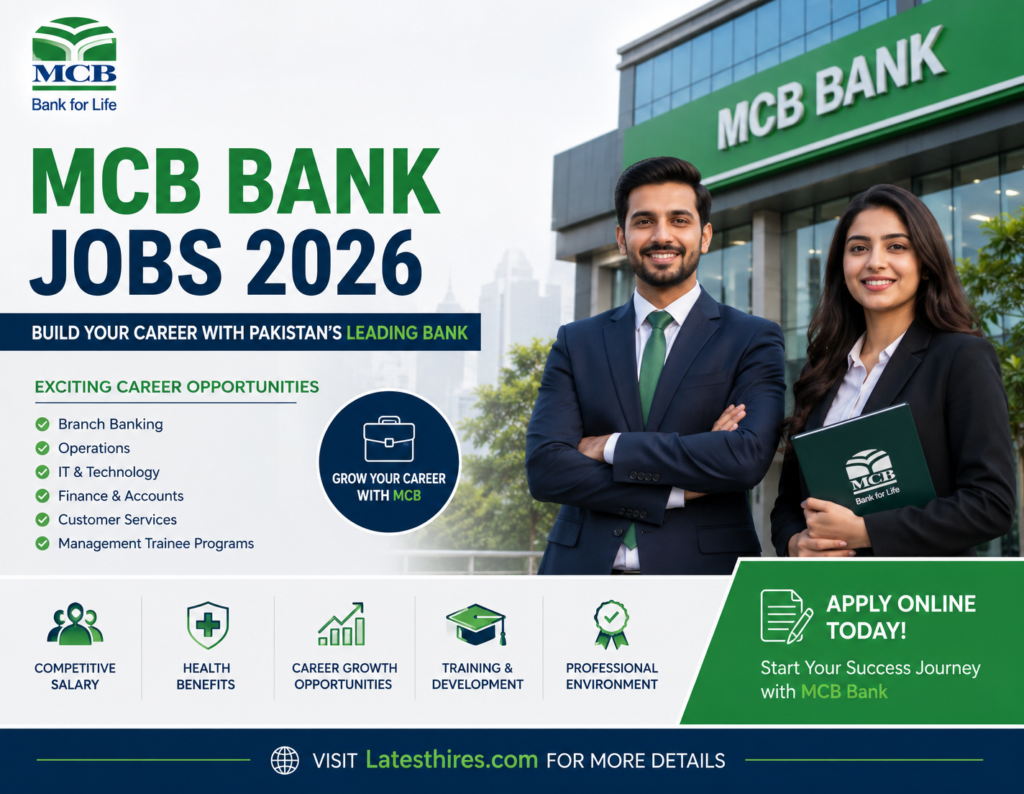 MCB Bank Jobs 2026 – Latest Career Opportunities, Eligibility, Salary & Online Apply Guide