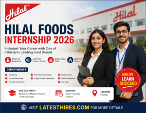 Hilal Foods Internship 2026 | A Great Opportunity for Students and Fresh Graduates Hilal Foods Internship 2026 | A Great Opportunity for Students and Fresh Graduates