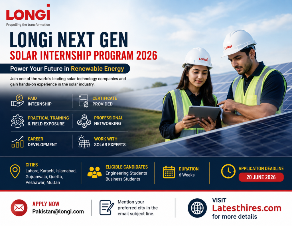 LONGi Next Gen Solar Internship Program 2026 | Best Career Opportunity in Renewable Energy for Freshers | Full Guide